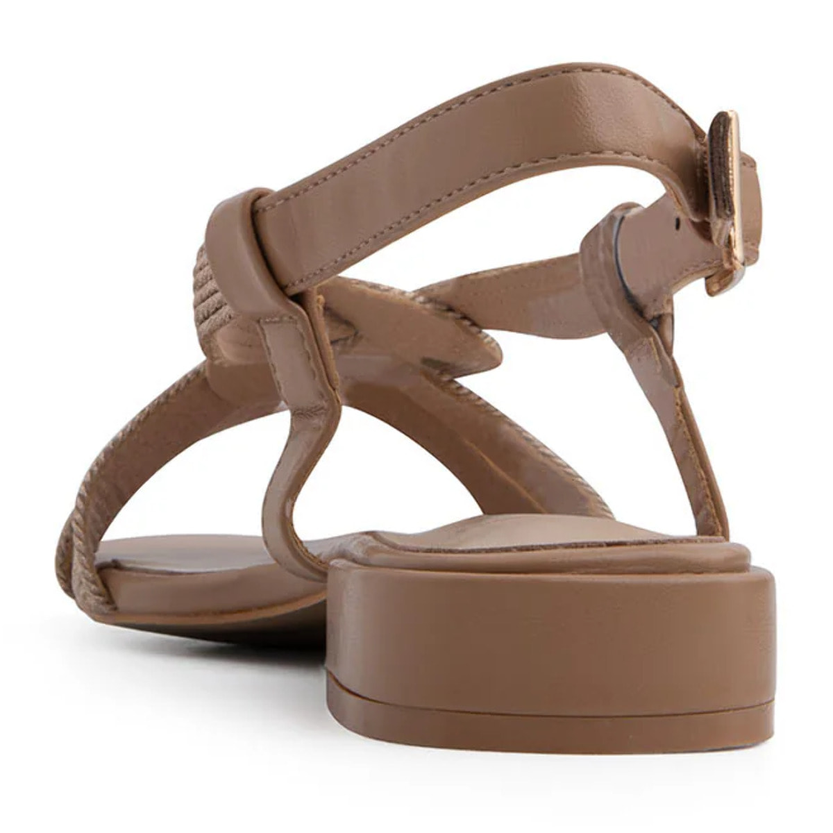 Sandalo con fascette a incrocio glow - KHAKI