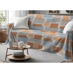 Telo Arredo Multiuso In 100% Cotone Disegno Square