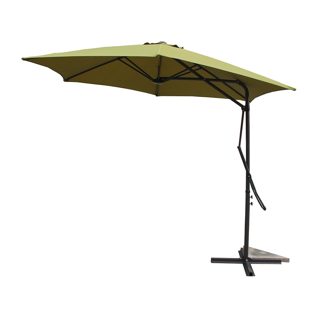 Parasol déporté avec ouverture innovante Ø 3m vert OITIS