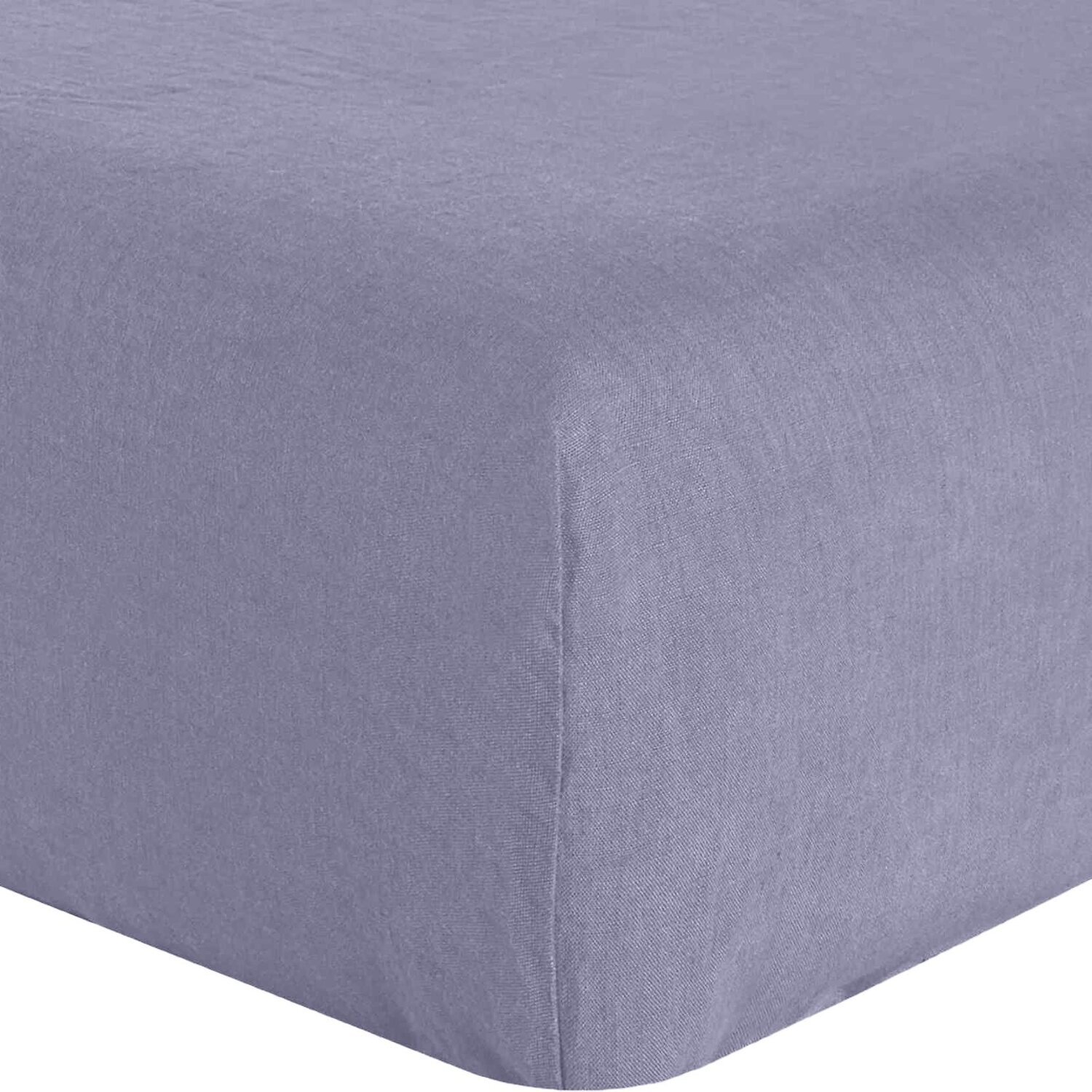 Drap housse - bonnet:40cm 100% lin lavé 160g mineral