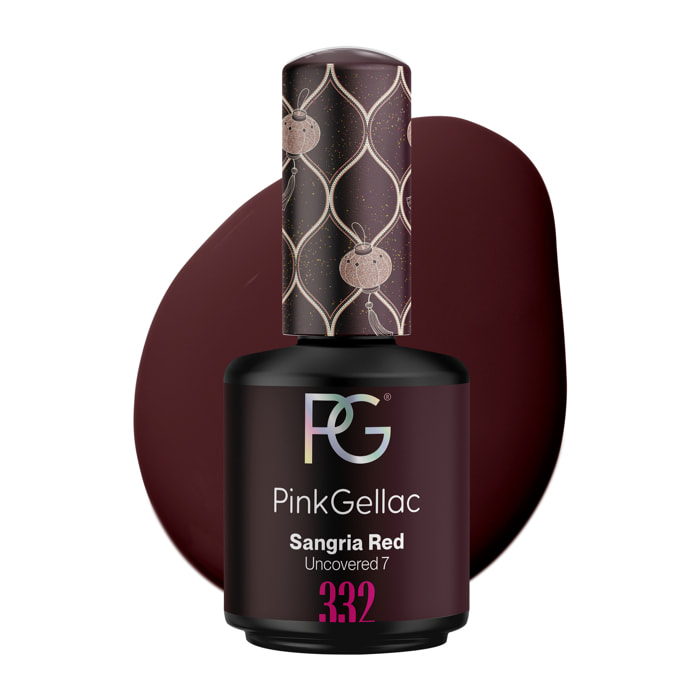 Vernis semi-permanent - 332 Sangria Red - 15 ml