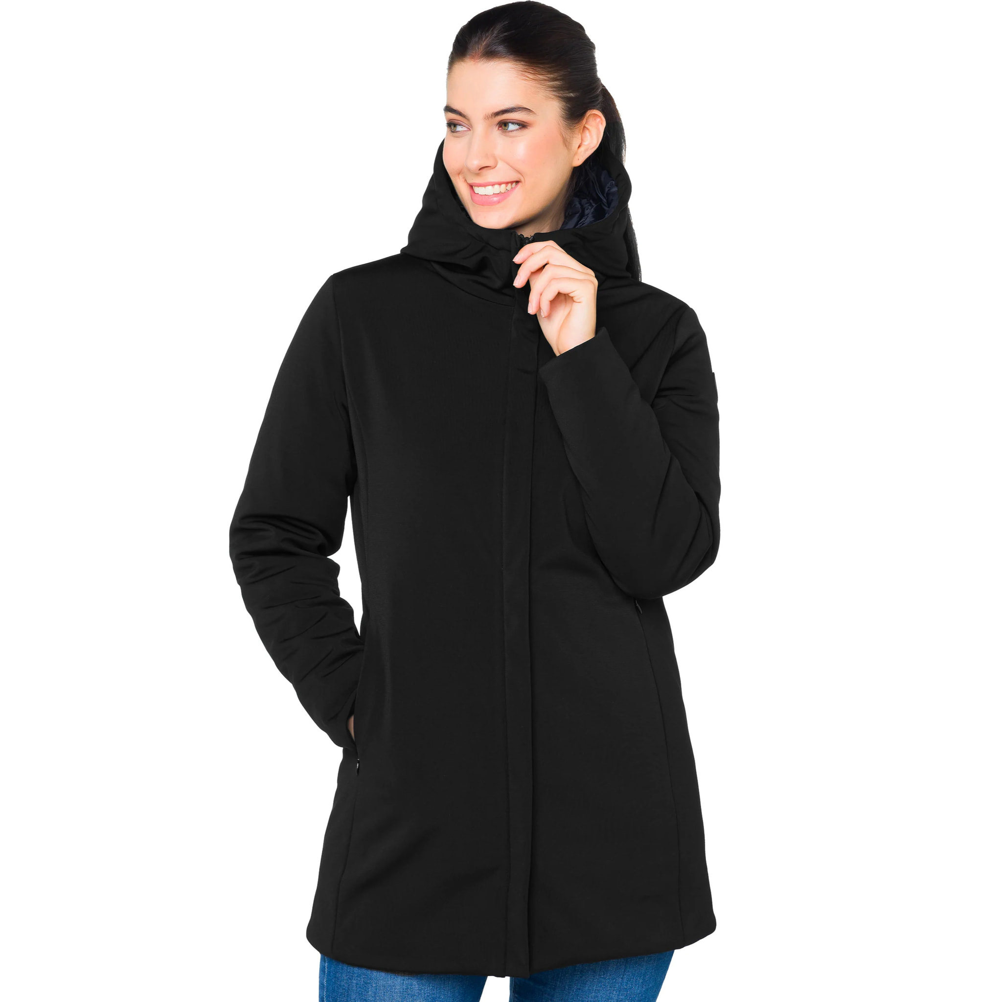 Parka JAQUELINE imbottito impermeabile nero