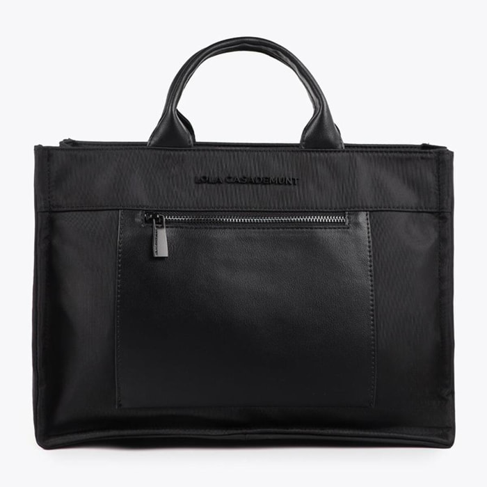 Borsa in Nylon Effetto Pelle