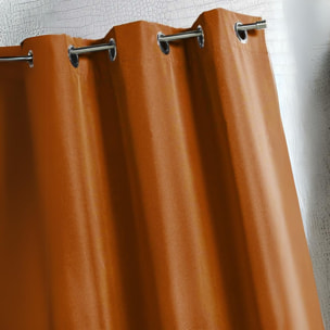 Rideau d'extérieur en tissu déperlant - Terracotta