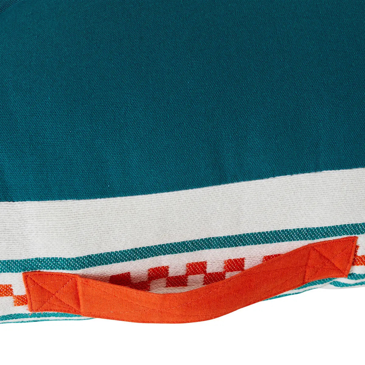 Coussin de sol d'extérieur "Yucatan" bleu canard 120x80cm