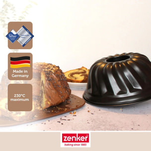 Ensemble avec 1 moule à kouglof 22 cm, 1 spatule Zenker et 2 bols à mixer en inox Fackelmann