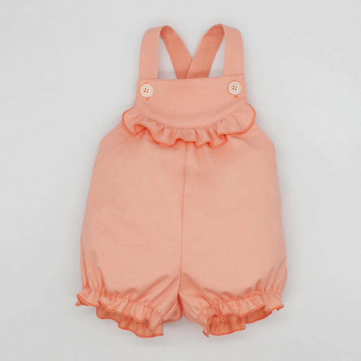 PETO CORTO NARANJA CON VOLANTE DELANTERO