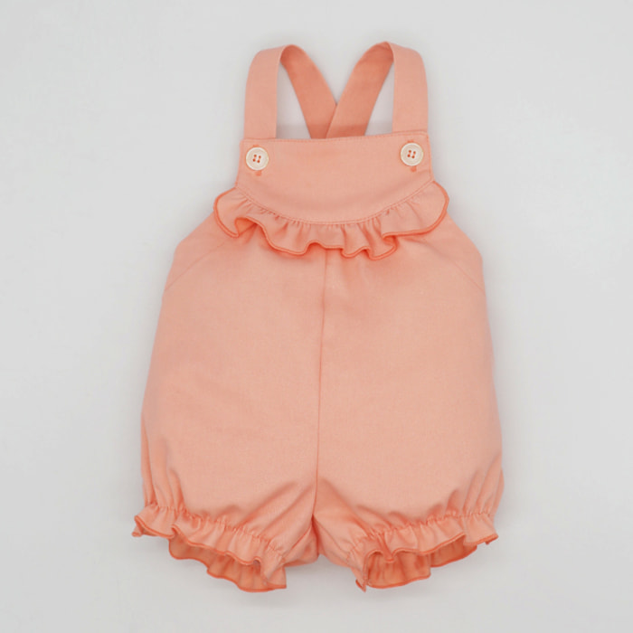 PETO CORTO NARANJA CON VOLANTE DELANTERO