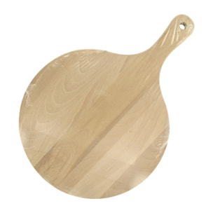 6 planches à pizza 30 cm en bois et roulette Fackelmann Boissellerie