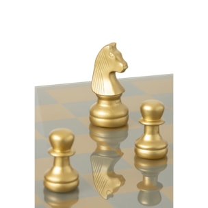 J-Line décoration plateau jeu d’échecs - polyrésine - or