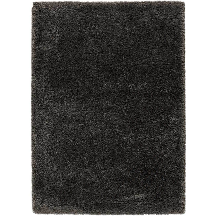 SHAGGY RECICLADA Alfombra shaggy lisa en antracita, varias medidas disponibles.