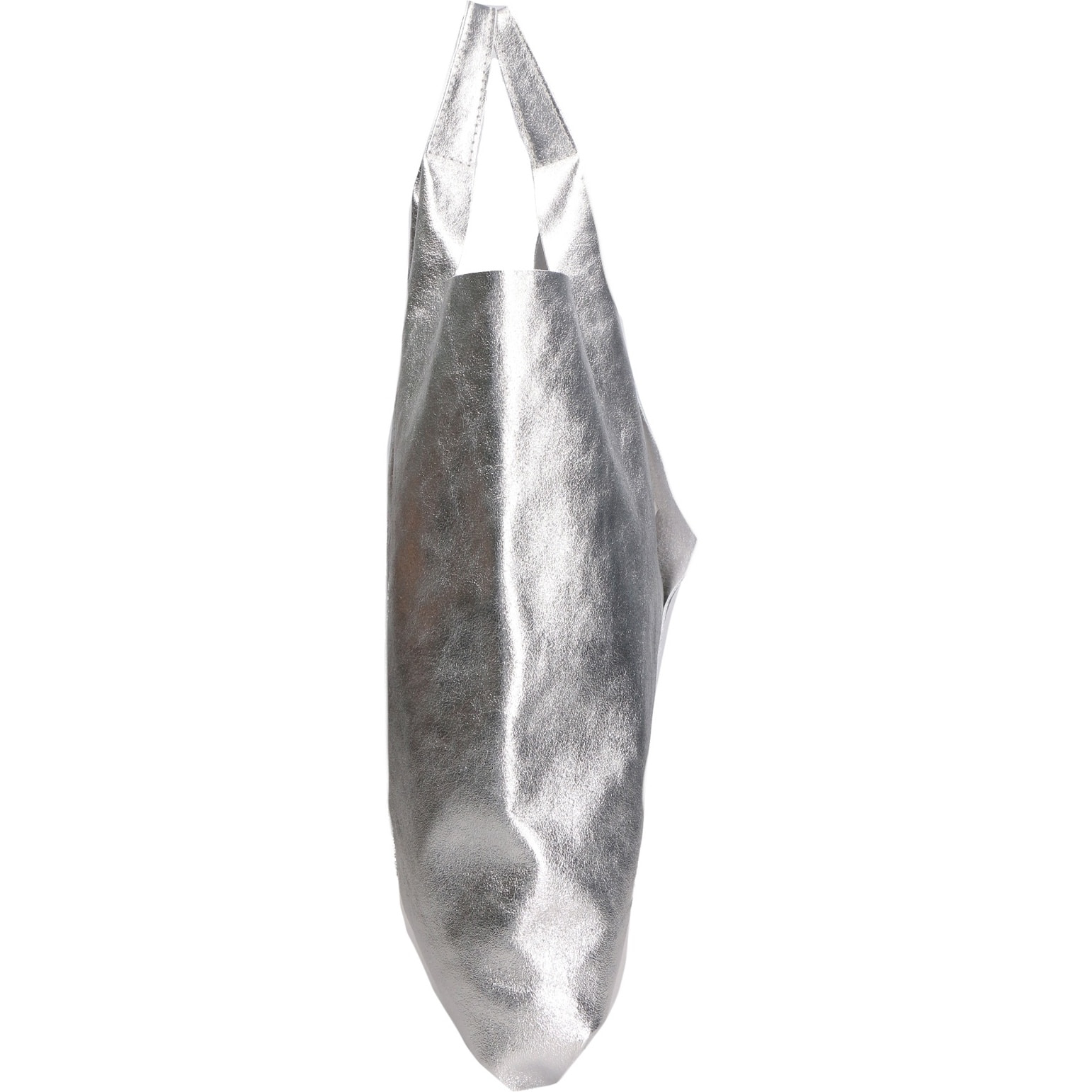 Borsa a spalla da donna - Modello Argenta - Pelle laminata - 44.0 x 38.0 x 3.0 cm