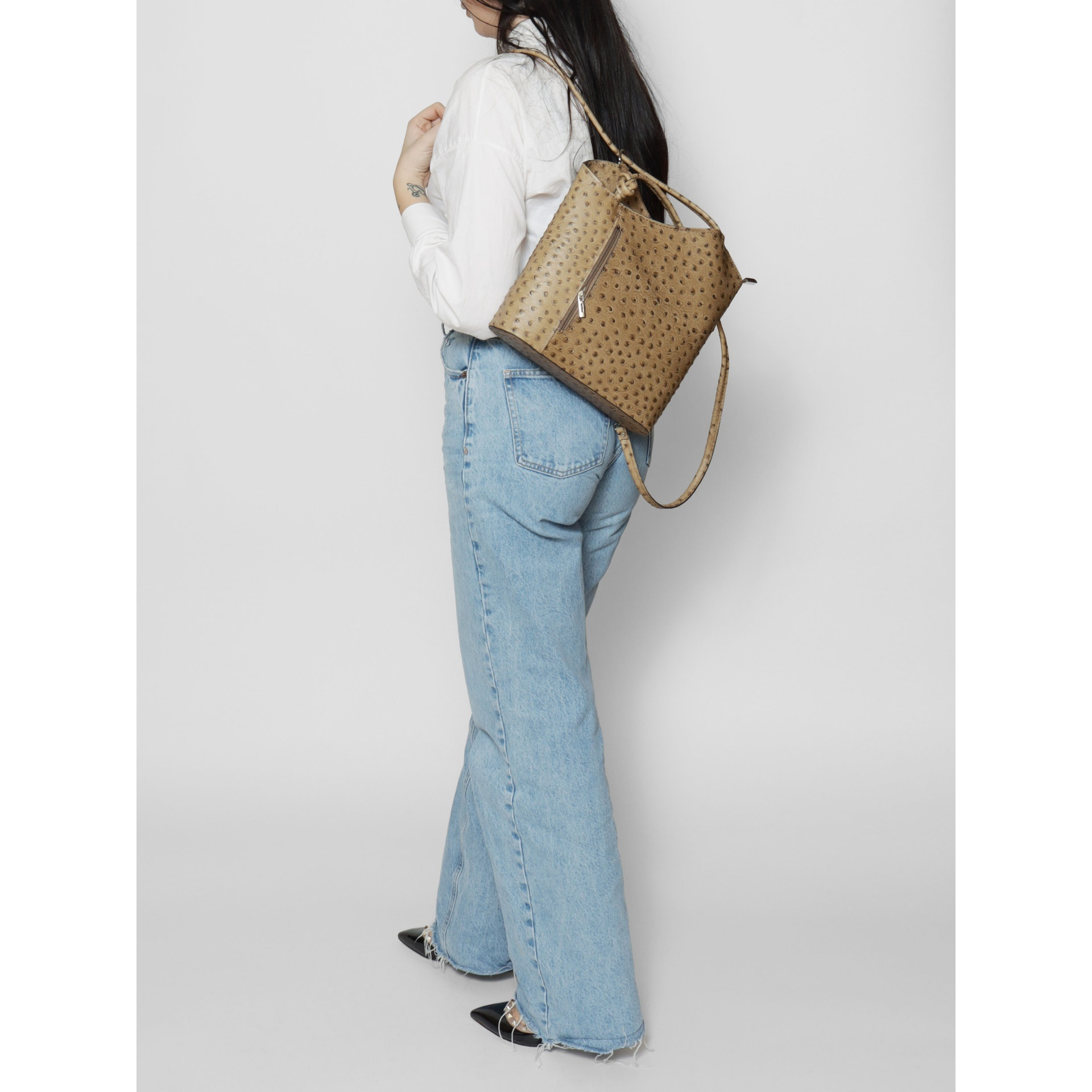 Zaino da donna in vera pelle - Modello Charlotte - 28.0 x 25.0 x 9.0 cm