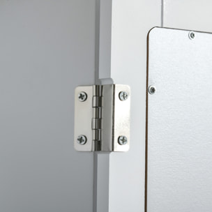 Armario de Baño con Espejo Armario con Espejo para Baño con 1 Estente de Almacenamiento Mueble para Baño Estilo Moderno 41x14x60 cm Blanco