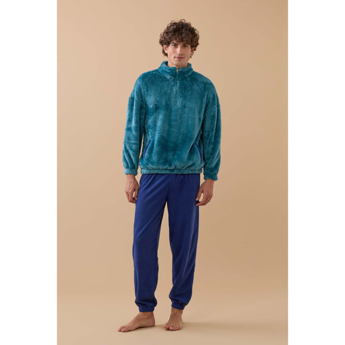 Pigiama uomo paddy in eco pelliccia con zip Noidinotte