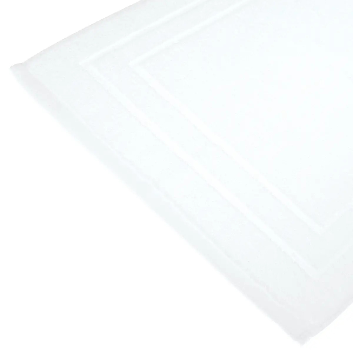 Tapis de bain - coton - blanc - 50x70 cm