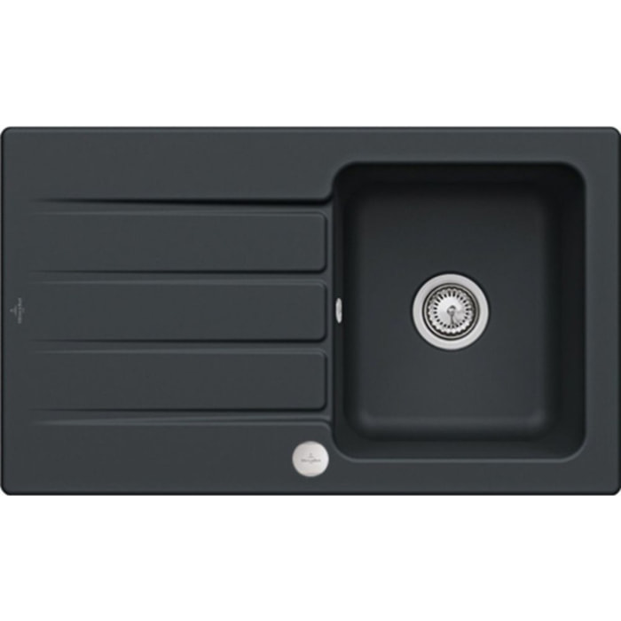 Evier 1 bac Architectura 50 Pure Black - Vidage automatique inclus