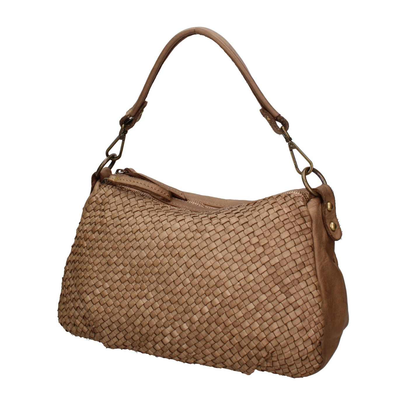 Borsa a spalla da donna - Modello Novella - Vera pelle - 31.0 x 18.0 x 12.0 cm