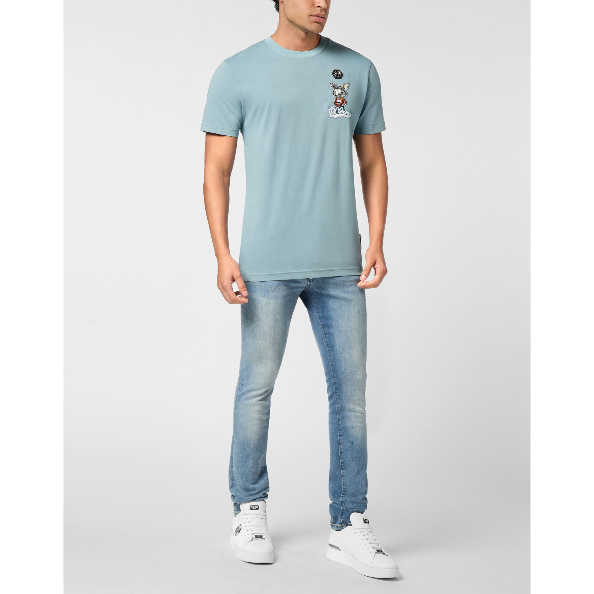 PHILIPP PLEIN T-Shirt Round Neck Ss SIGNATURE