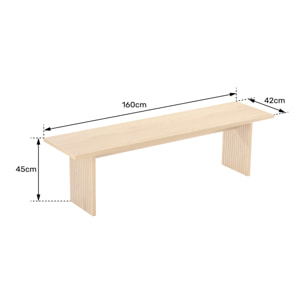 Banc en bois style scandinave ALMA