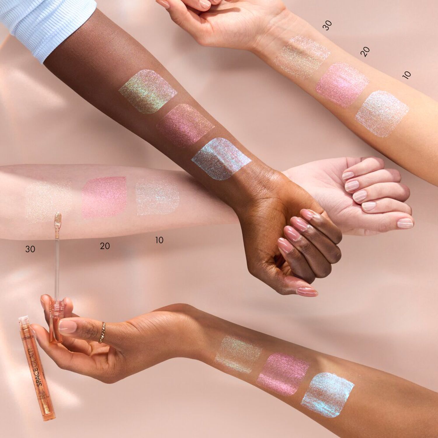 Space Glam Liquid Chrome Eyeshadow - Fard à Paupières Liquide Chromé
