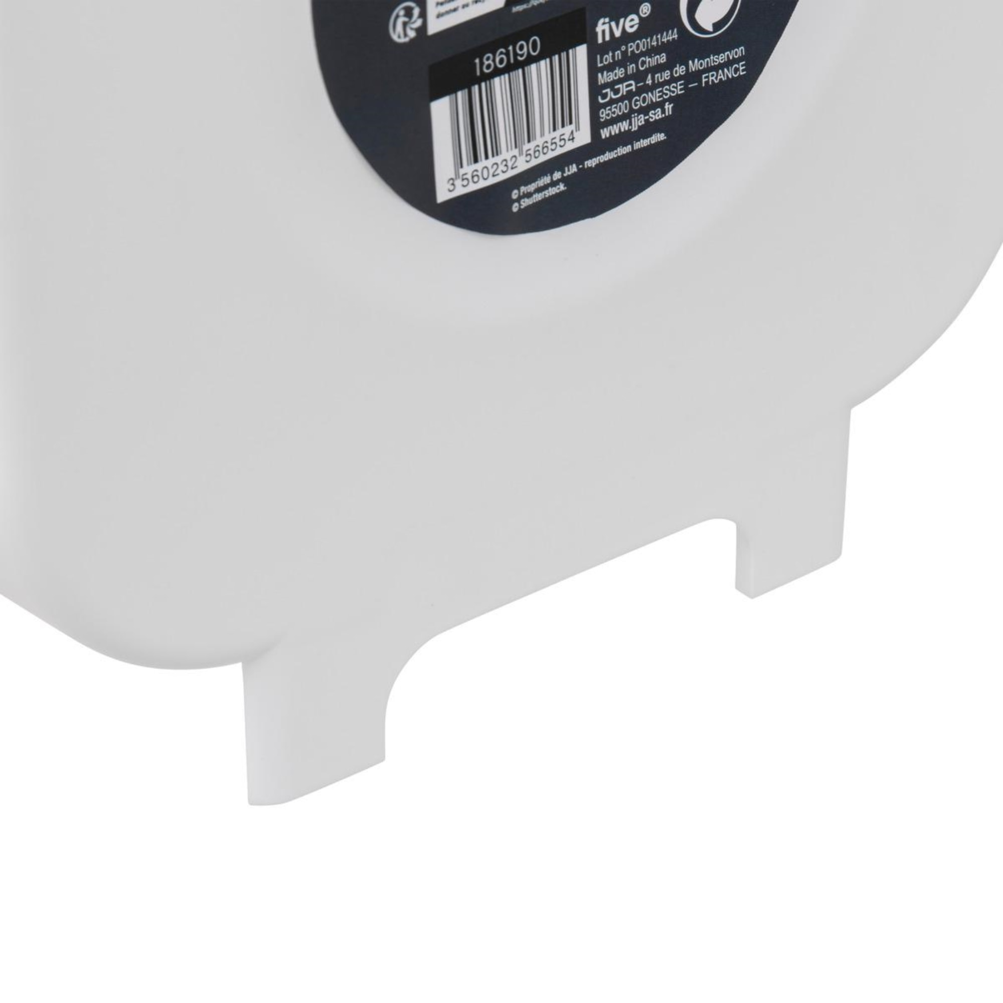 Papelera retráctil de 8 litros, blanco y gris