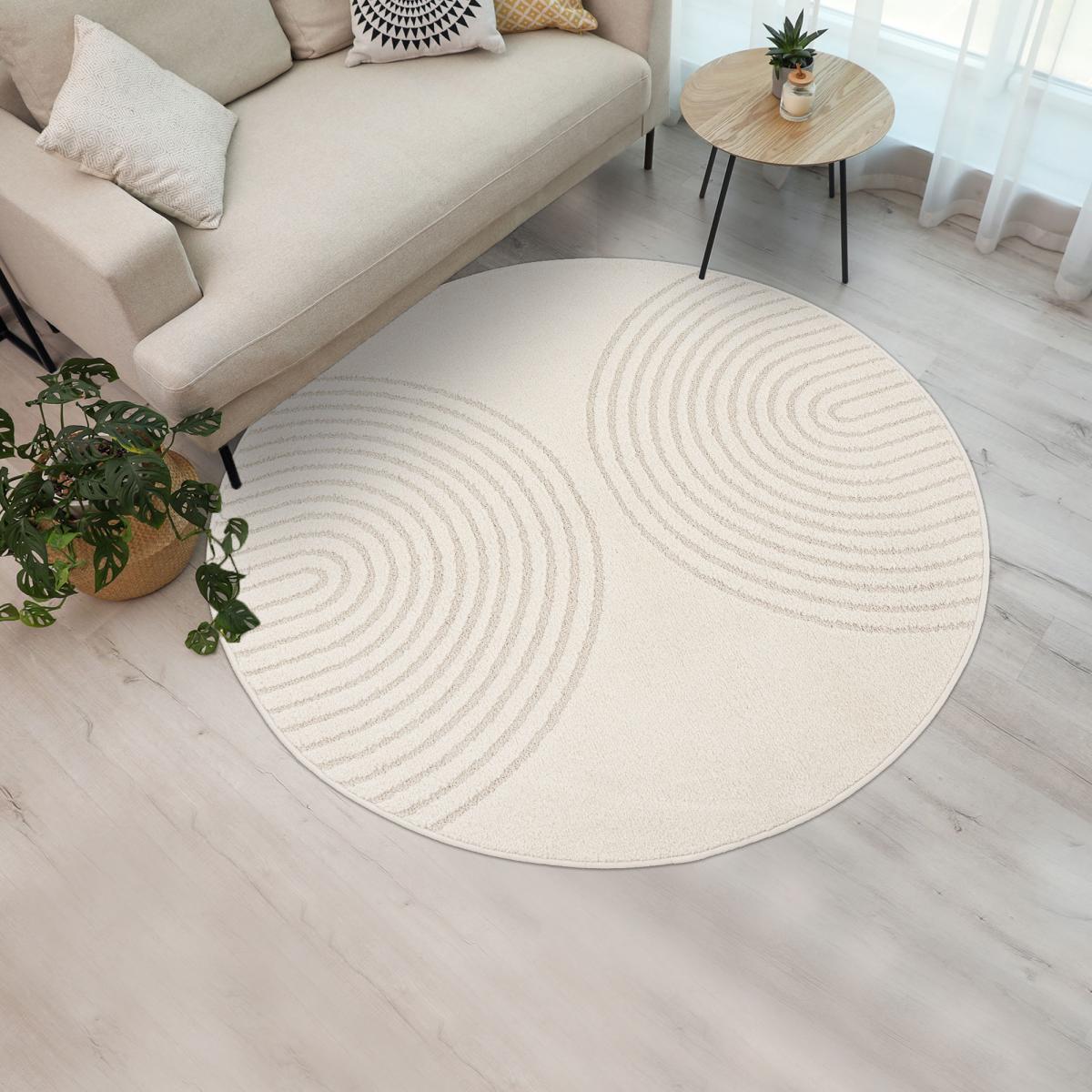 Tapis tendance ton sur ton aux motifs simples