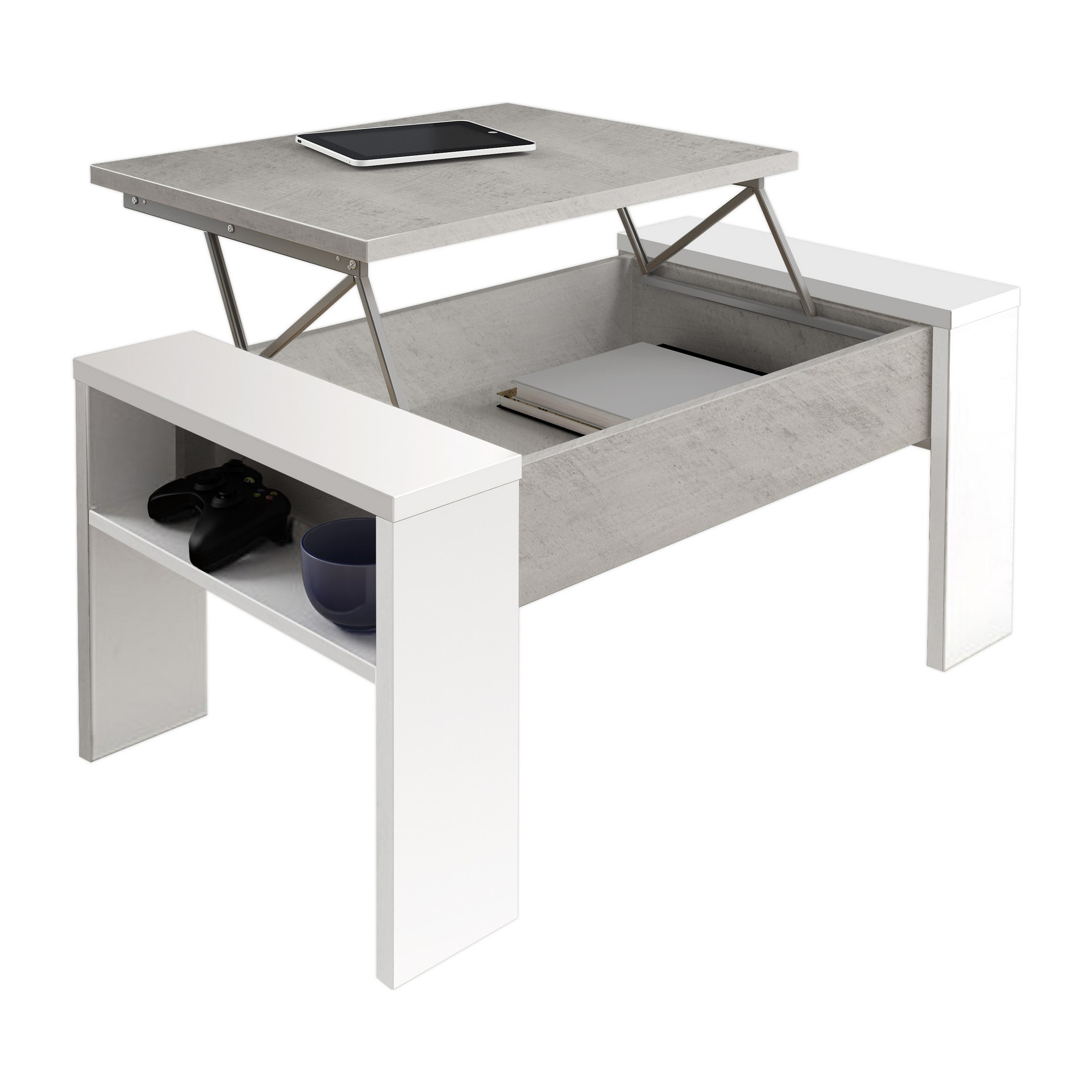 Tomasucci Table de rangement JAMES CEMENT Multicolore