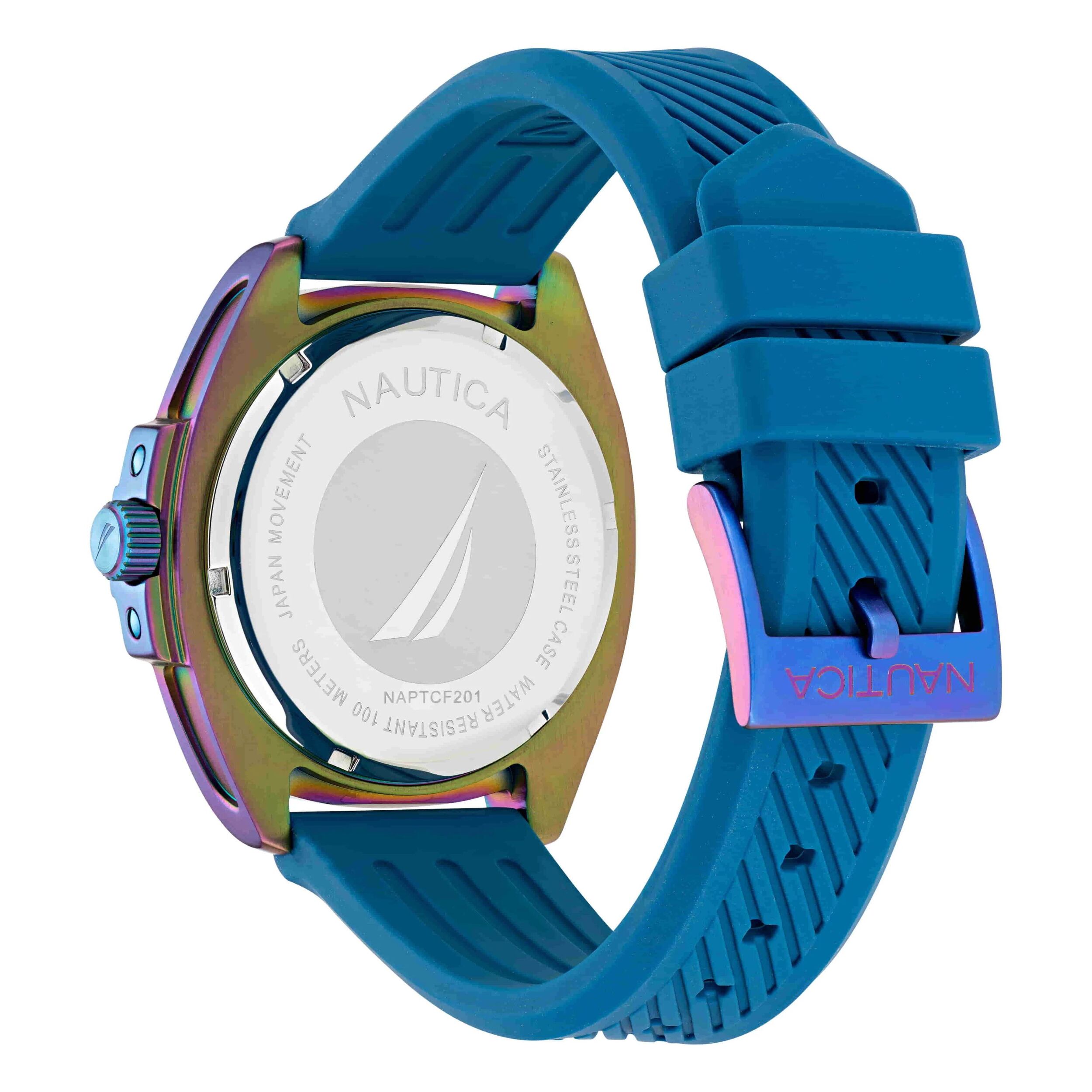 Reloj Nautica NAPTCF201 Hombre Analogico Cuarzo con Correa de Silicona
