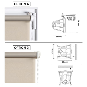 Enrollable CLIP&FIX Traslúcido Piedra