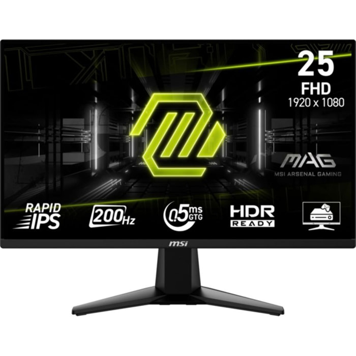 Ecran PC Gamer MSI MAG 255F E20 25" Full HD 200Hz IPS HDR10