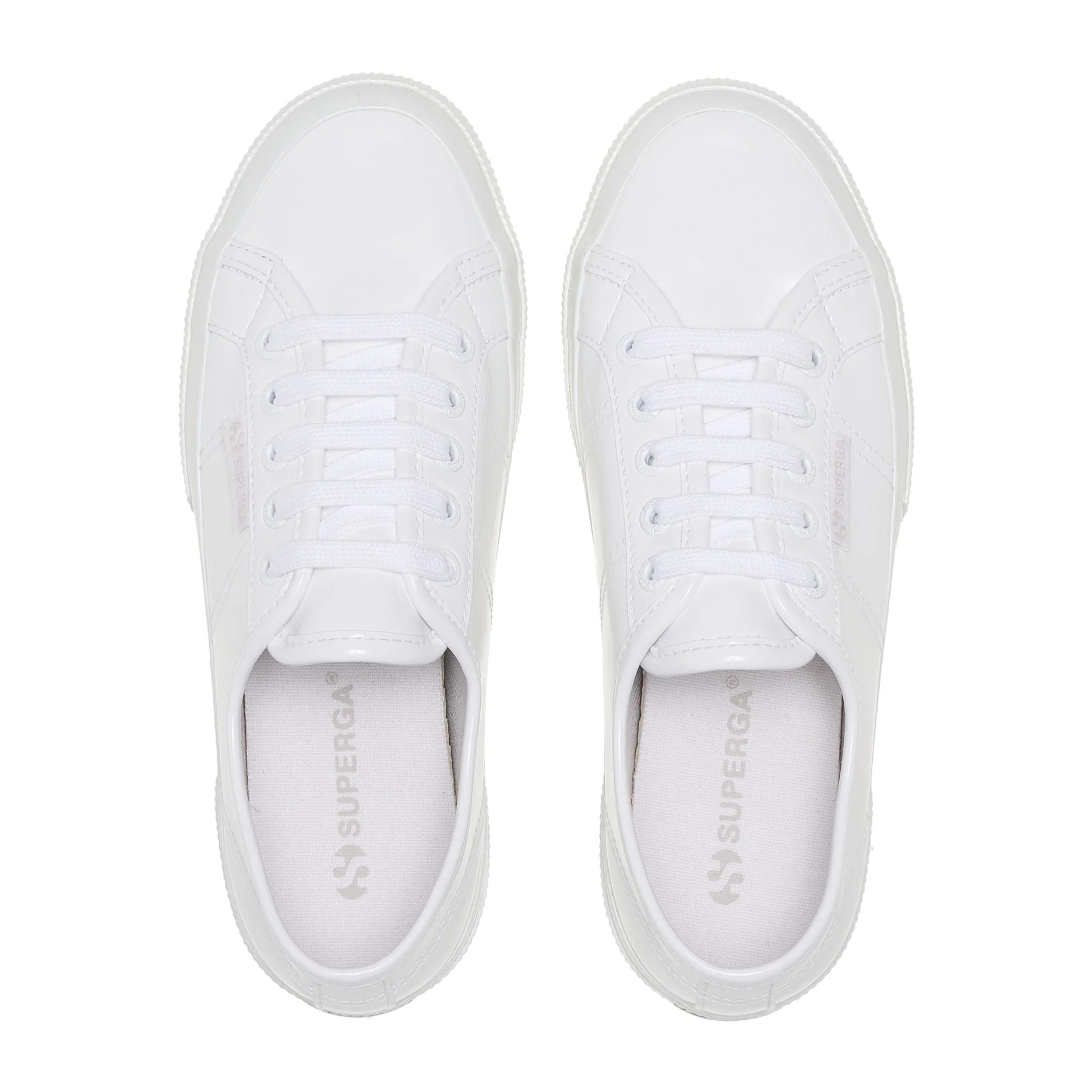 Le Superga Donna Bianco 2750 Vegan Varnish Material