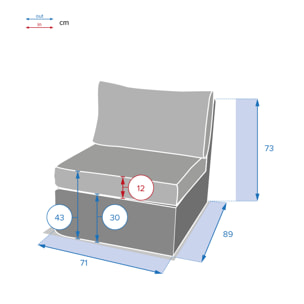 Chauffeuse de jardin Mooréa Terre d'ombre