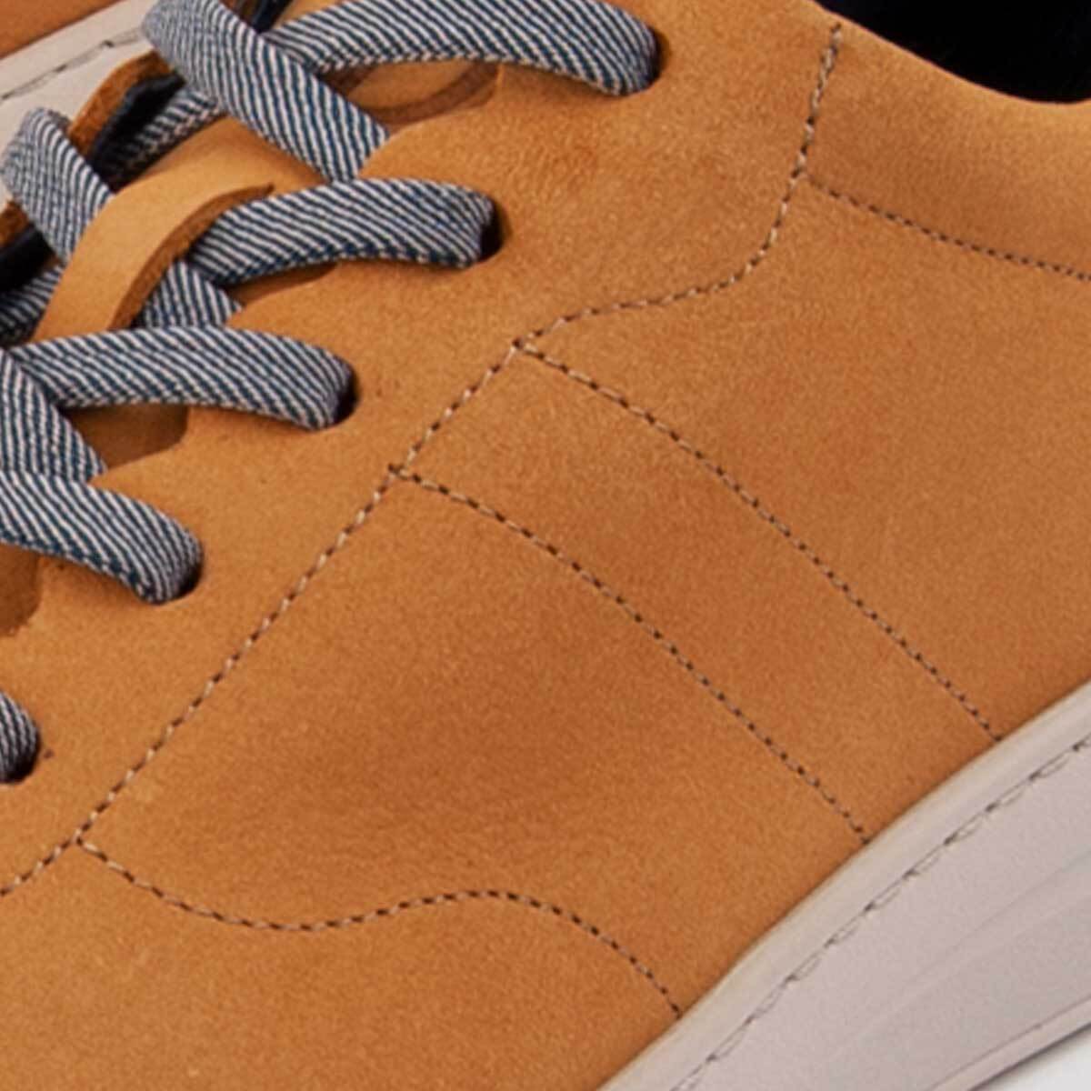 Sneaker De Piel - Amarillo