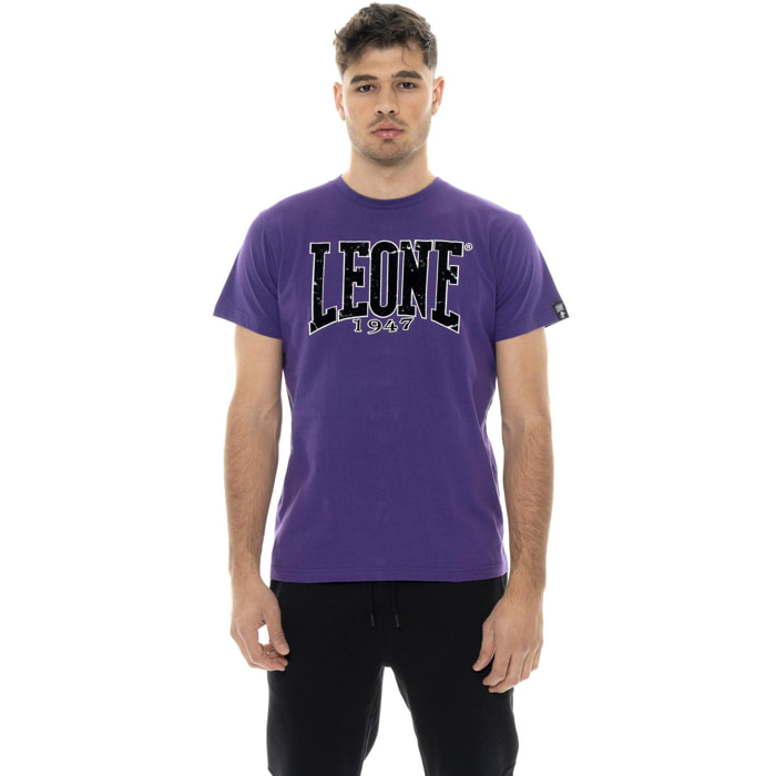 Camiseta hombre Leone 1947 Apparel New Era manga corta algodón estampado flocado