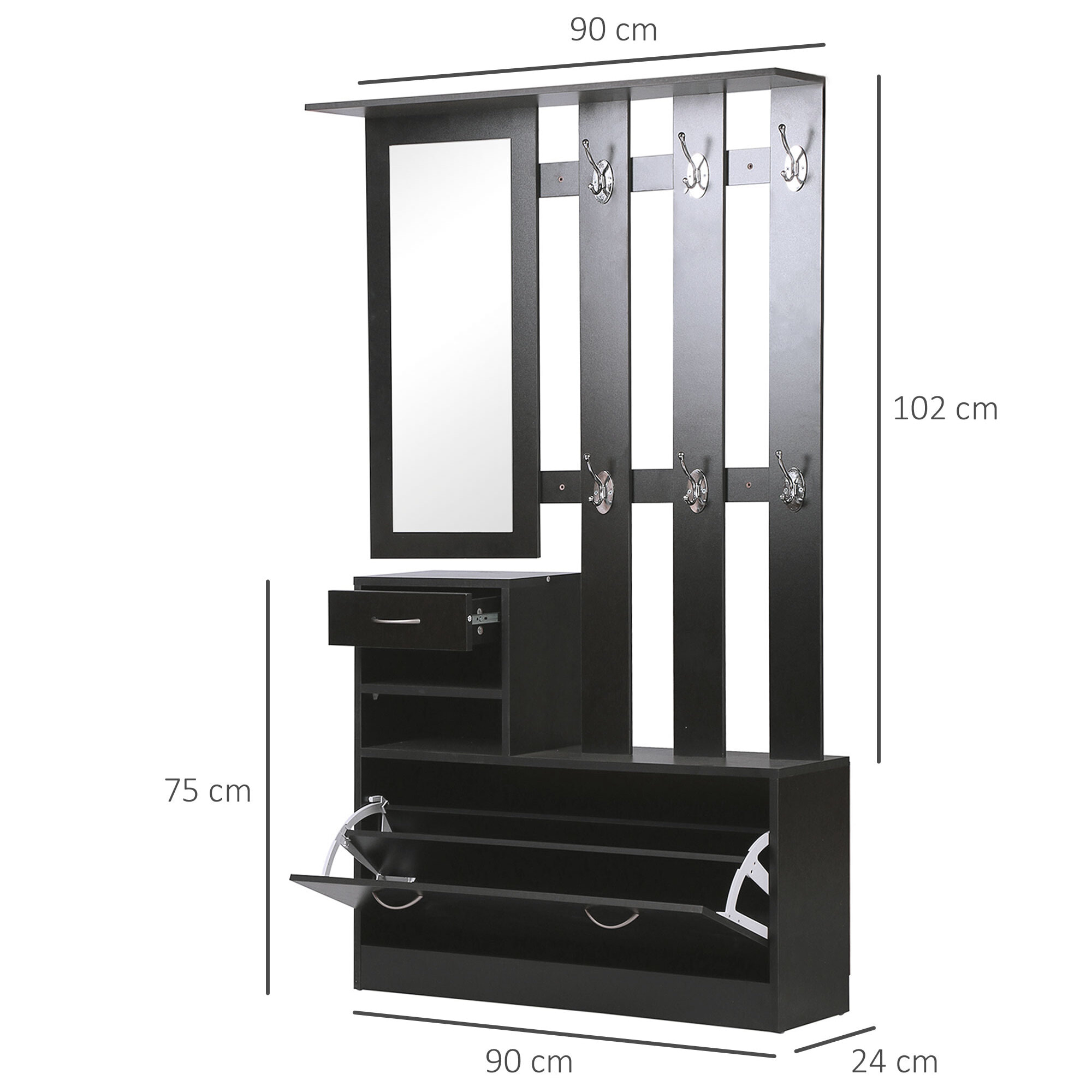 Ensemble de meubles d'entrée design contemporain