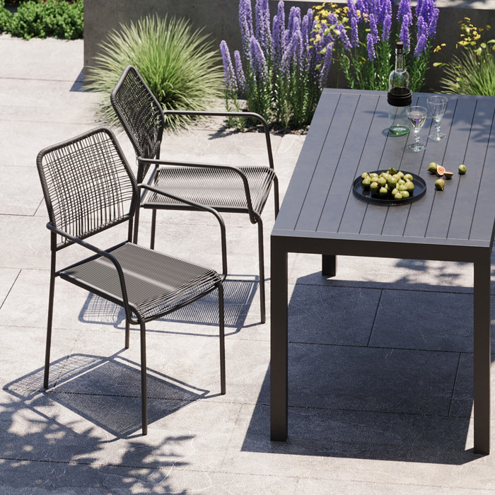 Ensemble de jardin Madagascar noir Kare Design