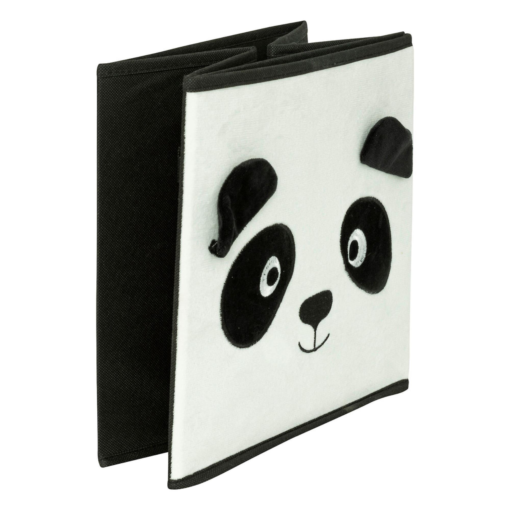 Caja de almacenamiento 29 x 29 cm terciopelo panda