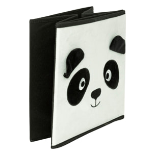 Caja de almacenamiento 29 x 29 cm terciopelo panda