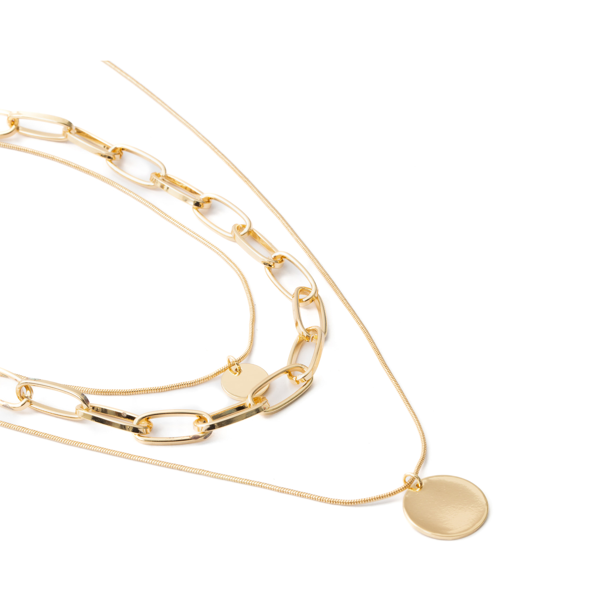 Collar acabado en oro amarillo de 18k