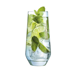 6 verres à eau 45cl Ultime - Cristal d'Arques - Verre ultra transparent moderne