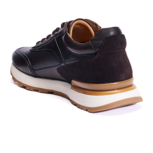 Sneaker British Passport Testa di moro