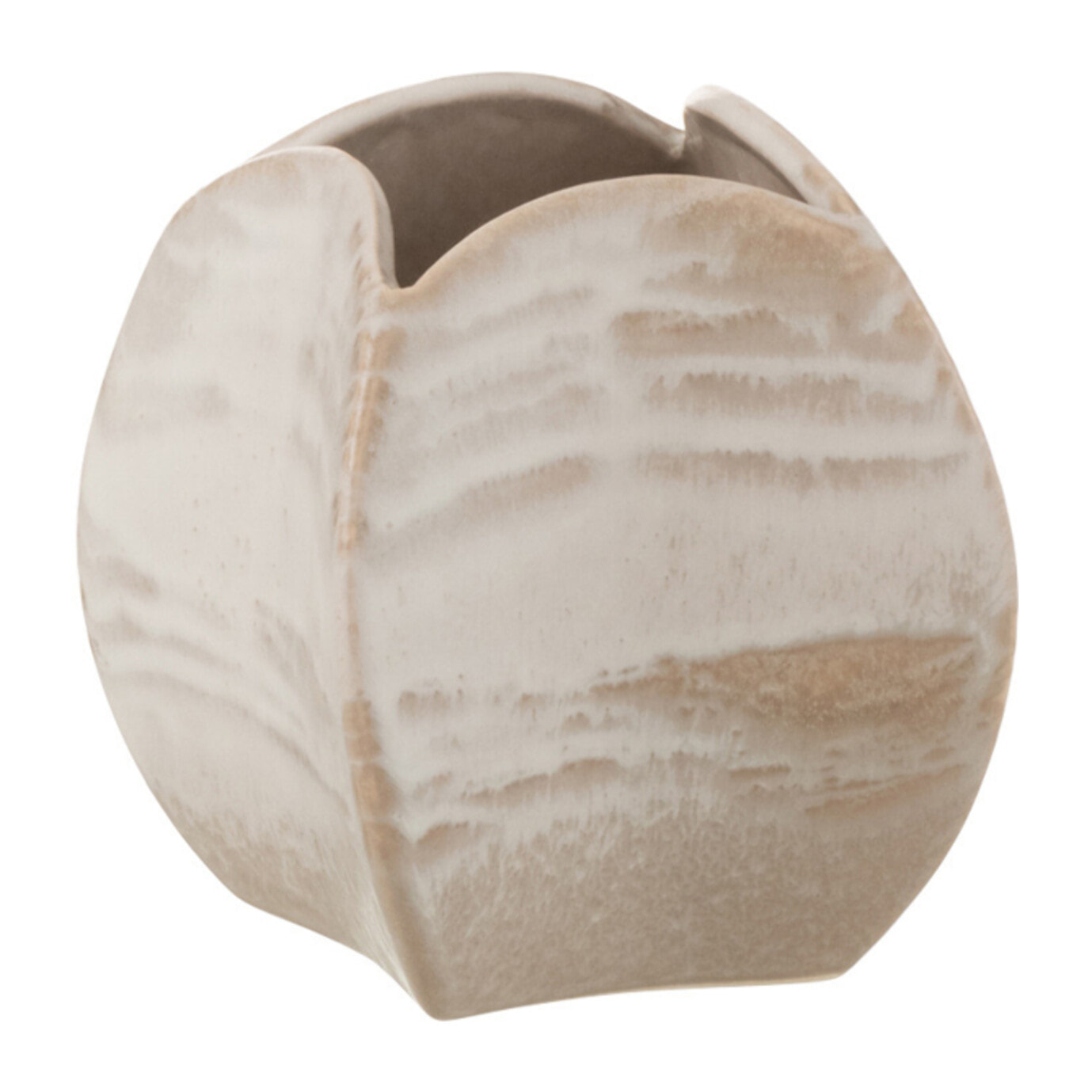 J-Line vase Abstrait Carre - argile - beige - small