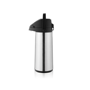 Bouteille isotherme à pompe 1,9 l chrome mat