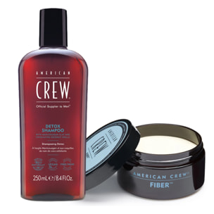AMERICAN CREW Kit Detox Shampoo 250ml + Fiber 85gr