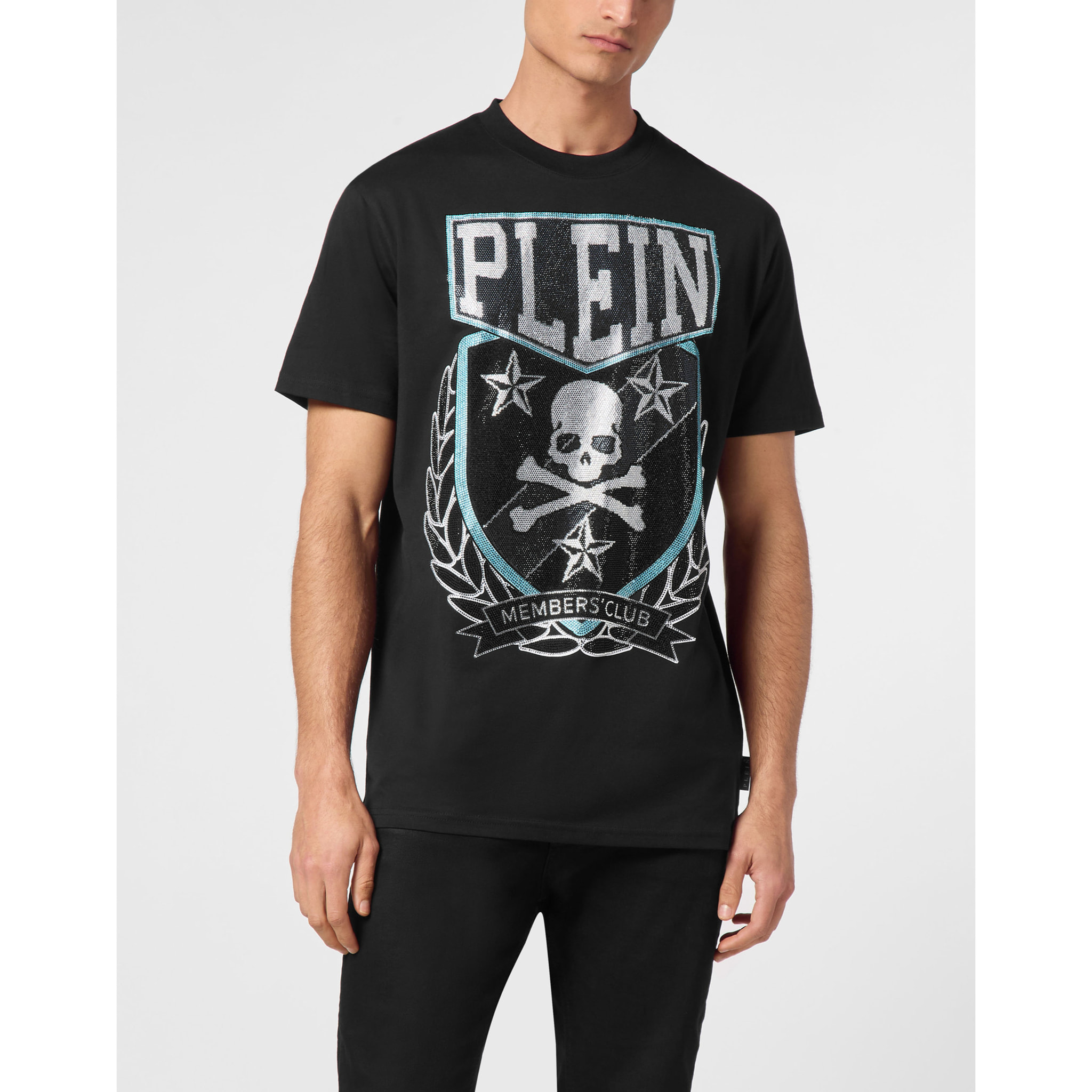 PHILIPP PLEIN T-Shirt Round Neck SKULL&BONES