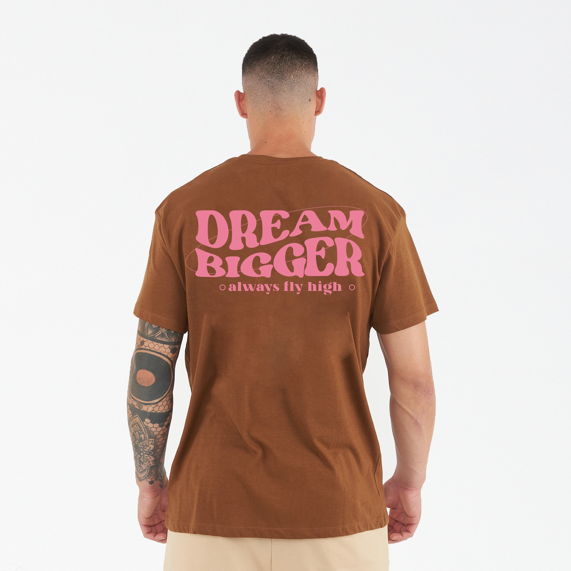 T-shirt in cotone BIGGER marrone