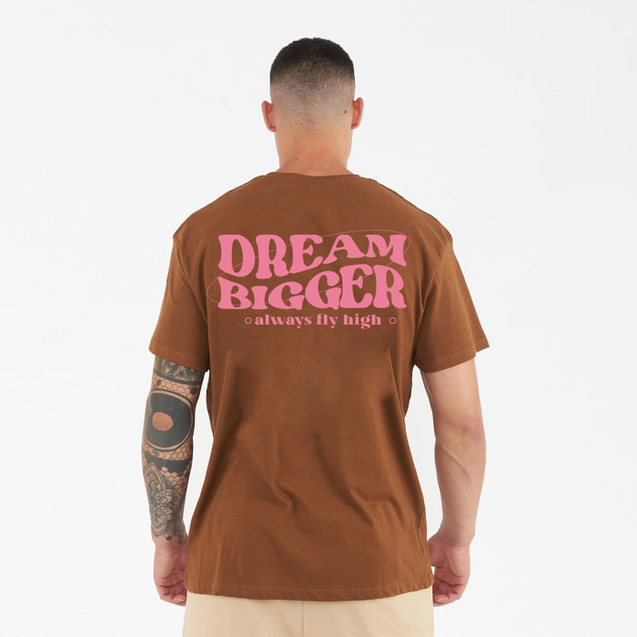 T-shirt in cotone BIGGER marrone