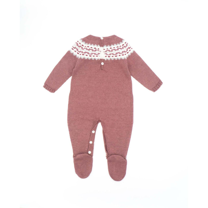 Pelele con greca malva