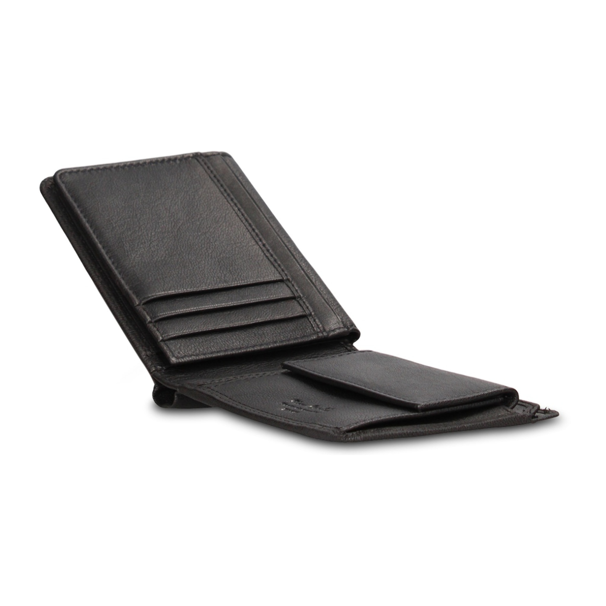 Portafoglio uomo in vera pelle - Modello Novus - Casual - 12.5 x 9.0 x 2.0 cm